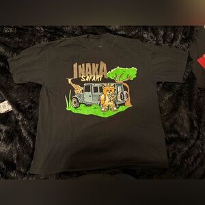 Inaka Power Safari Graphic Tee Black XXL Bear Jeep Streetwear Shirt